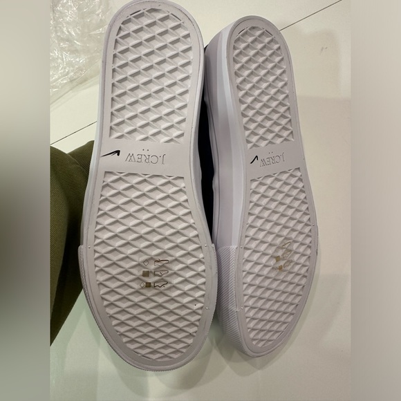 J.Crew Factory Canvas slip-on sneakers navy Sz 8 NWT - Picture 5 of 7
